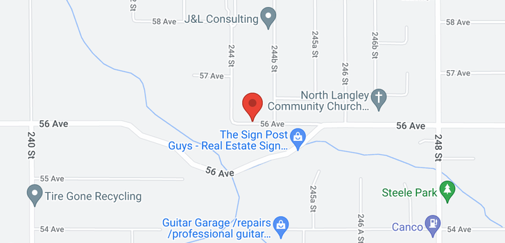 map of 24439 56 AVENUE